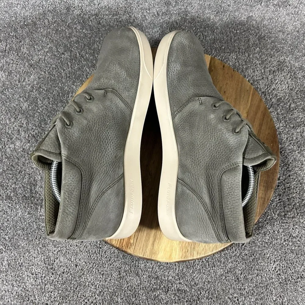 ECCO Street Lite Mens Sz EU 43 US 9 Gray Nubuck Leather Casual Chukka Boots Used